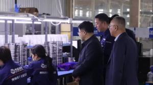 市委常委、副市長潘開名一行深入蕾丝视频官网軸承調研 助推製造業高質量發展